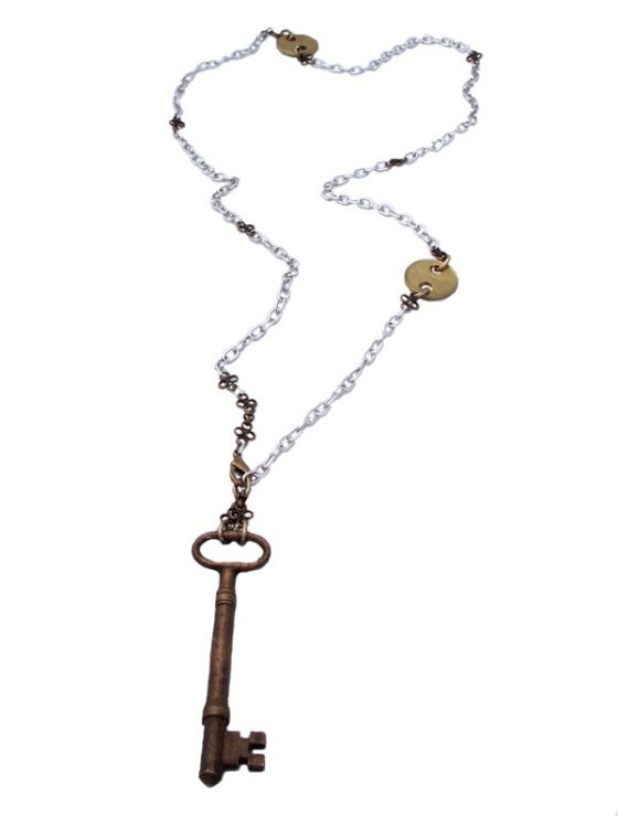 Twisted Silver's Key Necklace